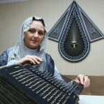 Azerbaijani Writes Qur’an on Silk Pages - About Islam