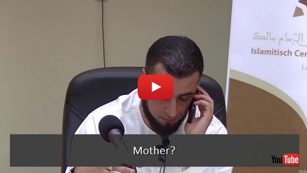 A Mother Calls Her Son When He Os Giving A Lesson On Goodness To Parents