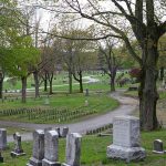 a Muslim burial at Hope Cemetery in Worcester, UK