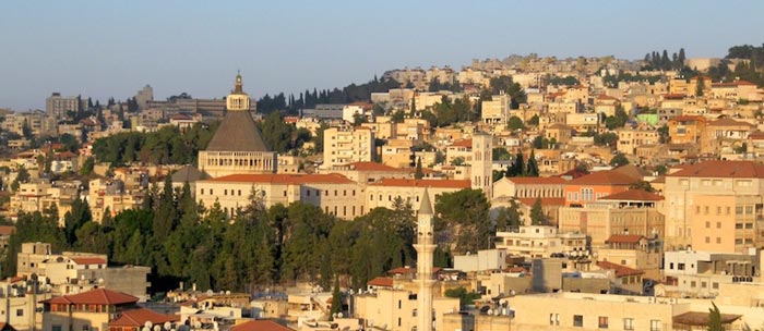 Nazareth, the Palestinian childhood hometown of Prophet Jesus