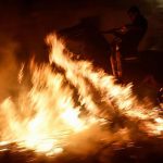 Horses Leap Through Flames at Las Luminarias Festival in Madrid