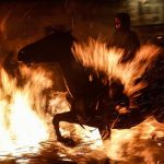 Horses Leap Through Flames at Las Luminarias Festival in Madrid