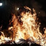 Horses Leap Through Flames at Las Luminarias Festival in Madrid