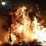 Horses Leap Through Flames at Las Luminarias Festival in Madrid