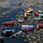 Rubbish Floating on London's Grand Union Canal