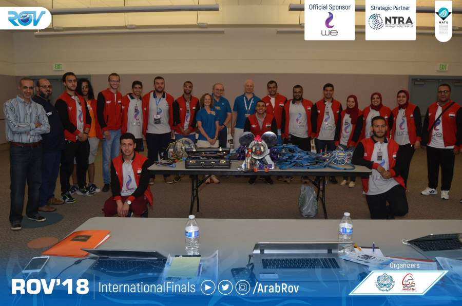 Two Egyptian teams succeeded on June 23 to win the 2018 international student MATE underwater robotics competition in USA.