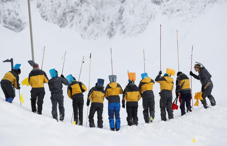 Avalanche at Swiss Mountain Resort