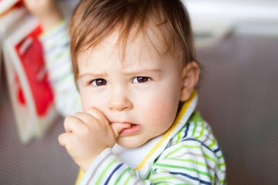 Toddler biting Nails