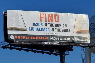 Muhammad Jesus billboard